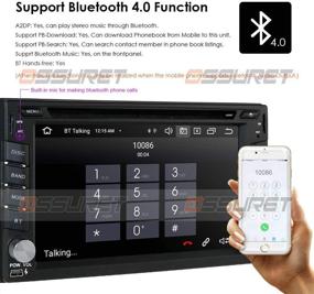 img 2 attached to 🚗 6.2 Inch Android 10 Double Din Car Stereo with Online/Offline Map Navigation, Steering Wheel Control, Mirror-Link, SD USB, WiFi, 4G, OBD2, TPMS, AM/FM Radio, and a Free Backup Camera
