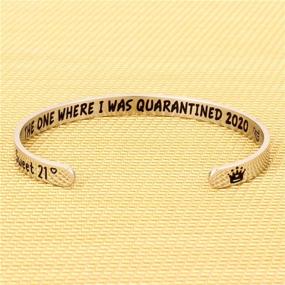 img 2 attached to 🎁 2020 Birthday Gifts for Women and Girls, Funny Quote Birthday Bracelet for 12th, 13th, 14th, 15th, 16th, 17th, 18th, 19th, 20th, 21st, 30th, 40th, 50th, 60th, 70th, 80th Birthdays - Perfect Gift for Friends, Sisters, Daughters, Moms