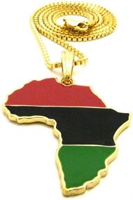 img 1 attached to GWOOD Africa Metal Pendant Necklace