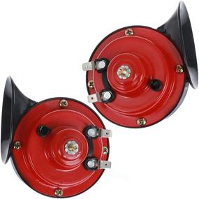 img 4 attached to 🚂 Aliyaduo 2 Pcs 300DB Super Loud Train Horn for Truck Train Boat Car Air Electric Snail Single Horn, Waterproof Double Horn - Raging Sound Raging Sound for Car Motorcycle, 12v