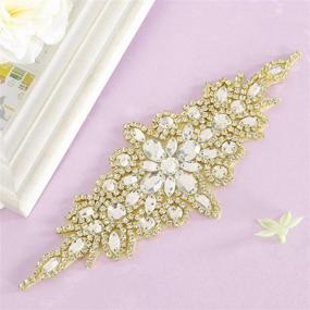 img 3 attached to Pardecor Applique Rhinestone Decoration Accessory Women's Accessories