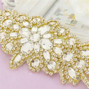 img 2 attached to Pardecor Applique Rhinestone Decoration Accessory Women's Accessories