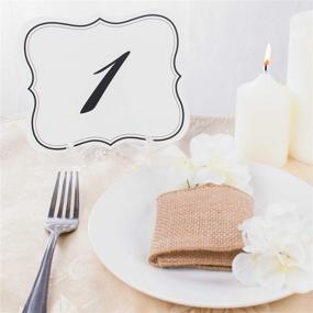 img 2 attached to Elegant Double Sided Table Cards for Wedding Reception: Numbers 1-25 Decorations