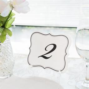 img 3 attached to Elegant Double Sided Table Cards for Wedding Reception: Numbers 1-25 Decorations