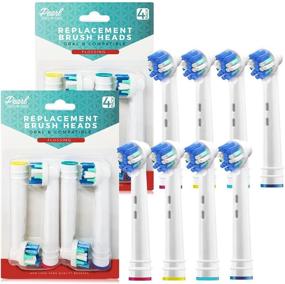 img 1 attached to 16 Pack of Compatible Replacement Brush Heads for Oral B Braun Electric Toothbrushes - Generic Assorted 💡 Brushes for Oralb, Including 8 Cross and 8 Floss - Fits Oral-b Pro 1000, Vitality, Triumph, Kids, and More!