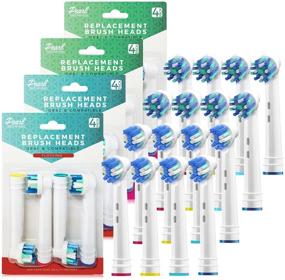 img 3 attached to 16 Pack of Compatible Replacement Brush Heads for Oral B Braun Electric Toothbrushes - Generic Assorted 💡 Brushes for Oralb, Including 8 Cross and 8 Floss - Fits Oral-b Pro 1000, Vitality, Triumph, Kids, and More!