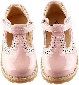 img 3 attached to 👠 Trendy T-Strap Mary Jane Shoes: Slip-on Party Dress Flats for Toddler and Little Girls | iFANS Mvlsoct