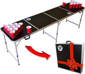 img 3 attached to 🌞 Portable Folding Included: GoPong 8 Foot - The Ultimate Outdoor Entertainment Solution
