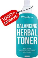 🌿 treeactiv herbal toner: balancing anti-aging & anti-acne spray - witch hazel, clary sage, rose water for face & neck - treats blackheads, whiteheads, pimples - ideal for women & men - over 1000 sprays logo