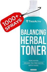 img 4 attached to 🌿 TreeActiv Herbal Toner: Balancing Anti-Aging & Anti-Acne Spray - Witch Hazel, Clary Sage, Rose Water for Face & Neck - Treats Blackheads, Whiteheads, Pimples - Ideal for Women & Men - Over 1000 Sprays