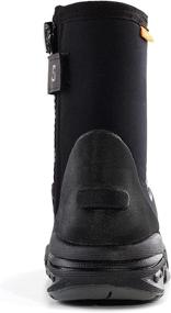 img 2 attached to 🏊 Sarhlio 5mm Neoprene Dive Boots - Tall Zippered with Anti-Slip Rubber Sole for Water Sports, Scuba Diving, Snorkeling, and Kayaking