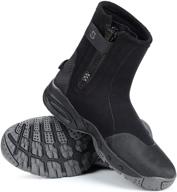 🏊 sarhlio 5mm neoprene dive boots - tall zippered with anti-slip rubber sole for water sports, scuba diving, snorkeling, and kayaking logo