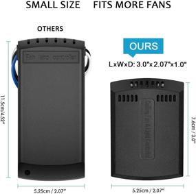 img 2 attached to 🔧 Enhance Your Ceiling Fan Experience with the Universal Ceiling Fan Remote Control Kit: Small Size Fan Controller 3-in-1 with Light Timing & Speed Remote for Hunter/Harbor Breeze/Westinghouse/Honeywell/Other Ceiling Fan Lamps