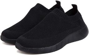 img 1 attached to 👟 Slip-On Breathable Sneakers: Lightweight Women's Shoes and Athletic Footwear by WILLFUN