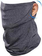 🏖️ ristake summer sports neck gaiter face cover mask with ear loops - scarf balaclava bandana headwear logo