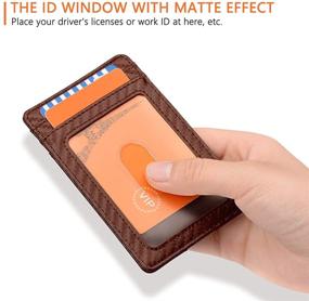 img 1 attached to Stylish Minimalist Leather Wallets for Men and Women - Small and Trendy Accessories