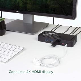 img 2 attached to High-Performance USB C Docking Station with Thunderbolt 3 and USB-C Compatibility for MacBooks, Windows, Chromebook, Linux Systems – HDMI Display, Rapid 60W Charging, Ethernet, and 3x USB 3.0 Ports