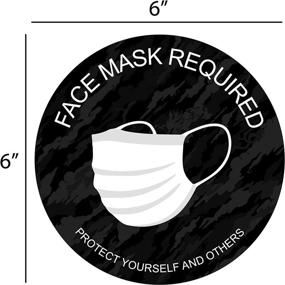 img 1 attached to 🚧 Enhance Workplace Safety with Sticky Brand Face Required Stickers, Essential Occupational Health & Safety Products