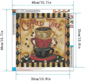 img 3 attached to ☕️ ParNarZar 5D DIY Diamond Painting Kit - Coffee Cups Design - Square Diamond Painting for Adults and Children - Embroidery Home Decoration - 15.7"x15.7" inches