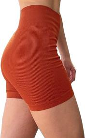 img 4 attached to SVVINN Women's Fashion Gym Seamless TIK Tok 🩲 High Waist Cycling Short: Trendy and Active Workout Essential