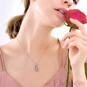 img 1 attached to ❤️ EleShow 925 Sterling Silver I Love You Necklace: Romantic Gifts for Her in 100 Languages