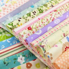 img 2 attached to 🧵 Flic-Flac 100% Cotton Quilting Fabric Squares - Precut Floral Fabrics for Craft DIY (10 x 10 inches, 60pcs)