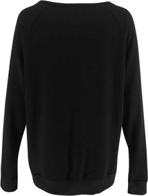 img 1 attached to 👚 PRETTODAY Women's Casual Solid Sweatshirts - Long Sleeve Crew Neck Tops for a Loose and Cozy Pullover Look