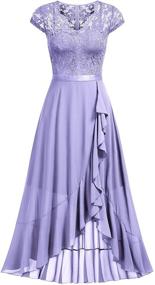 img 2 attached to 👗 Miusol Women's Elegant Ruffle Bridesmaid Dress - Stylish Women's Clothing