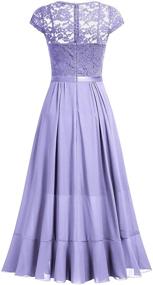 img 1 attached to 👗 Miusol Women's Elegant Ruffle Bridesmaid Dress - Stylish Women's Clothing