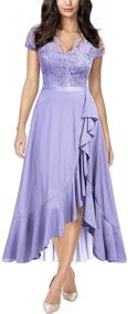 img 4 attached to 👗 Miusol Women's Elegant Ruffle Bridesmaid Dress - Stylish Women's Clothing