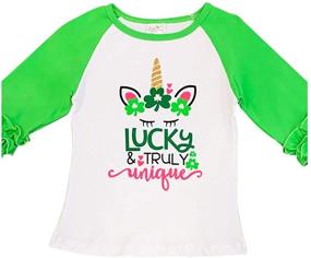 img 1 attached to 🎄 Girls' Clothing: Little Unicorn Christmas Holiday T Shirt - Enhanced for SEO