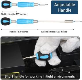 img 1 attached to 🛠️ Novoard Precision 68 in 1 Laptop Screwdriver Set - Ultimate Computer Repair Tool Kit with 55 Magnetic Bits for iPhone, MacBook, PC, Electronics, PS4, Xbox, and More! (N-2134)