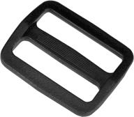 🔒 strapworks black plastic wide mouth tri-glide slide - versatile & durable for bag straps, rifle slings, dog collars - 1.5 inch, 2 pack logo