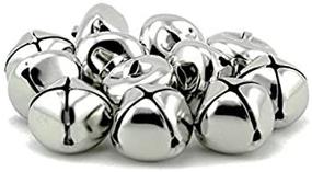 img 2 attached to 🔔 Silver Christmas Jingle Bells Pack - 100 Pcs, 1 Inch for Holiday Decoration, DIY Crafts, and More