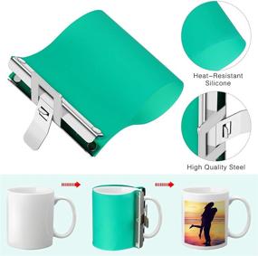 img 2 attached to 🔧 Yotako 3D Sublimation Silicone Mug Cup Clamp for 11OZ and 15OZ Mugs: Heat Press Tapes Included!