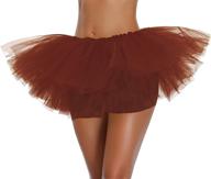 elastic tulle tutu skirt for women, teens, and adults - classic 3, 4, 5 layered design logo