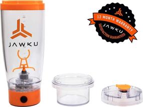 img 2 attached to 🏋️ JAWKU Power Shaker Bottle: Push Your Limits with 11,000 RPM Mixer, Built-in Charger, and Dry Storage Container - 600ml (20oz.)