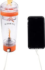 img 1 attached to 🏋️ JAWKU Power Shaker Bottle: Push Your Limits with 11,000 RPM Mixer, Built-in Charger, and Dry Storage Container - 600ml (20oz.)