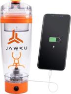 🏋️ jawku power shaker bottle: push your limits with 11,000 rpm mixer, built-in charger, and dry storage container - 600ml (20oz.) logo