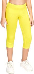 img 4 attached to CAOMP Leggings Organic Cotton Spandex Girls' Clothing and Leggings