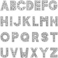 rjhome premium 52 pcs a-z full rhinestones 8mm slide alphabet letters: perfect for diy slide wristbands and charm bracelet jewelry making logo