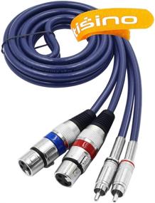 img 3 attached to TISINO Dual XLR to RCA Cable, 2 XLR Female to 2 RCA Male Patch Cord, Heavy Duty HiFi Stereo Audio Connection Interconnect Lead Wire - 5 ft / 1.5m