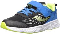 saucony unisex-child wind alternative closure running shoe: the perfect footwear for young runners logo