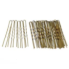 img 3 attached to 💇 300 Bun Hair Bobby Pins U Shaped Pin with Box: Ideal Hair Grips for Ballet Hair Net - 6 CM/2.3 inch Golden