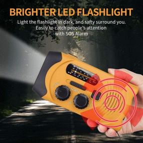 img 2 attached to Stay Prepared with the Portable Solar Hand Crank Emergency Weather Radio - Orange