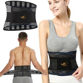 img 4 attached to 🏋️ HiRui Back Brace: Effective Lumbar Support for Men and Women with Herniated Disc, Sciatica, Scoliosis - XXL Size