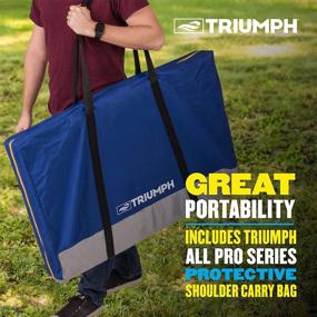 img 3 attached to Triumph All-Weather Aluminum 2x3 Cornhole Set - Complete with 2 Boards, 8 Cornhole Bags, and Travel Case