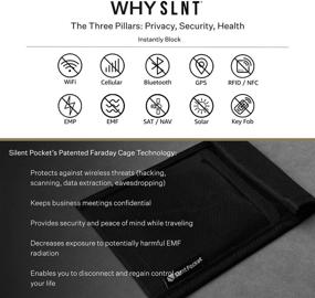img 2 attached to Silent Pocket Quick Access Smartphone Faraday Bag - Waterproof Signal Blocking Nylon - Device Shielding For IPhone Cell Phones & Accessories