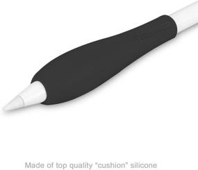 img 2 attached to 🖊️ Транеска Эргономичное держатель для Apple Pencil - черный, белый, оранжевый (3 шт.) - Необходимые аксессуары для Apple Pencil