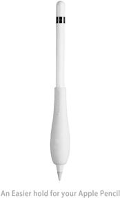 img 3 attached to 🖊️ Транеска Эргономичное держатель для Apple Pencil - черный, белый, оранжевый (3 шт.) - Необходимые аксессуары для Apple Pencil
